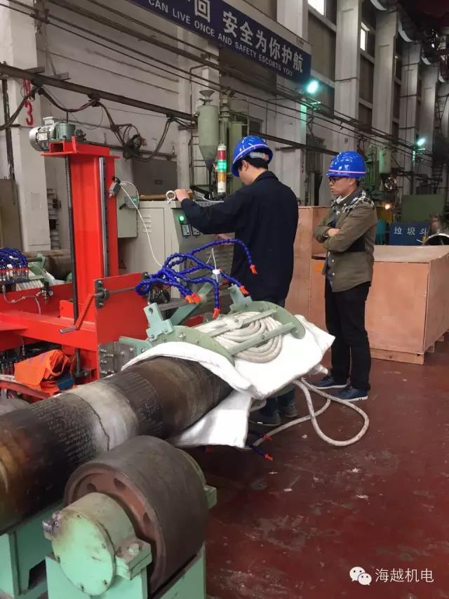 海越中頻高頻電磁感應加熱設備在不同的行業、不同的工件、不同的工藝要求的應用現場圖