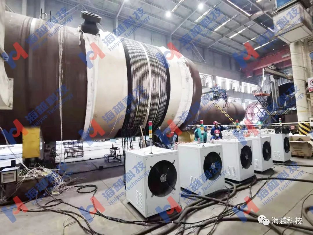 盤錦浩業千噸級鍛焊式懸浮床加氫反應器項目廠內制造